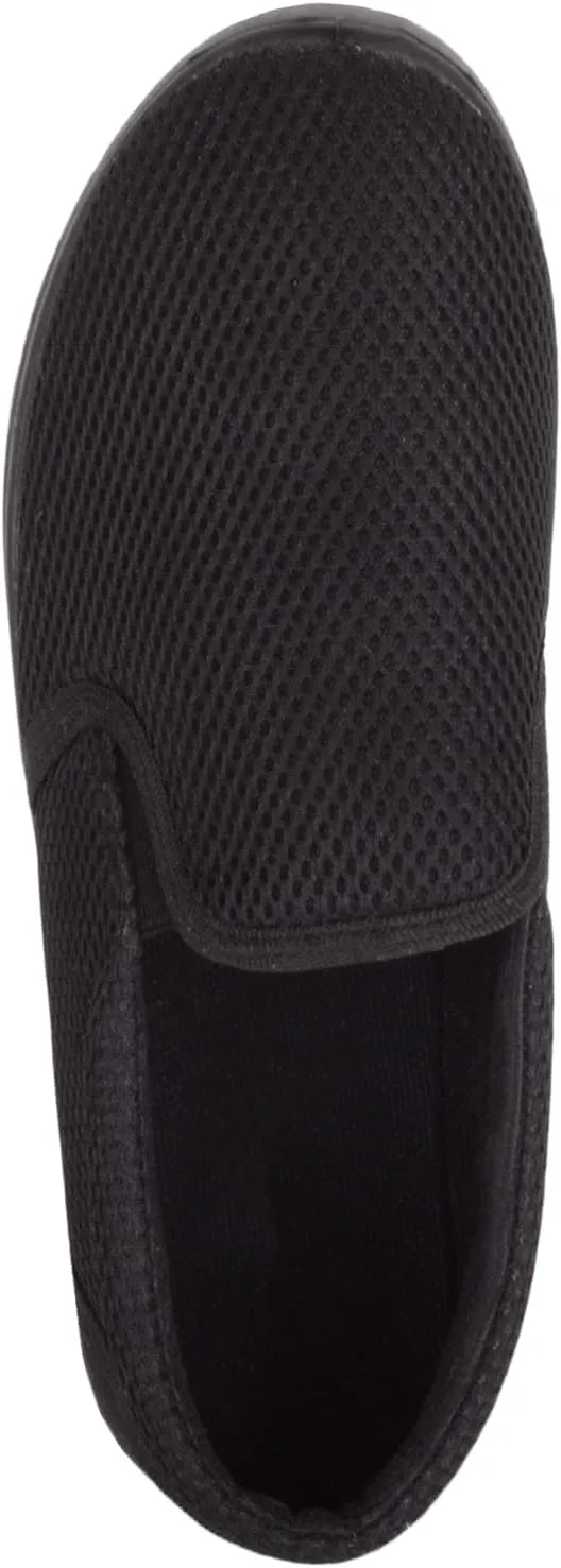 ABSOLUTE FOOTWEAR Mens Slip On Twin Gusset Breathable Mesh Sport Pumps Trainers Sneakers