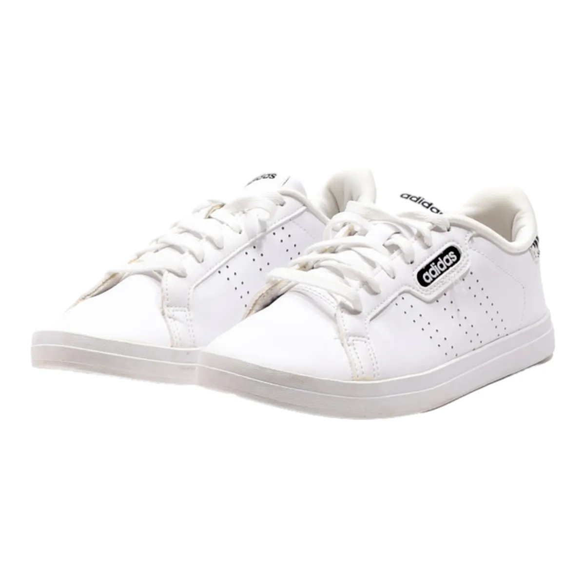 ADIDAS Low Top Trainers White Leather Womens UK 5