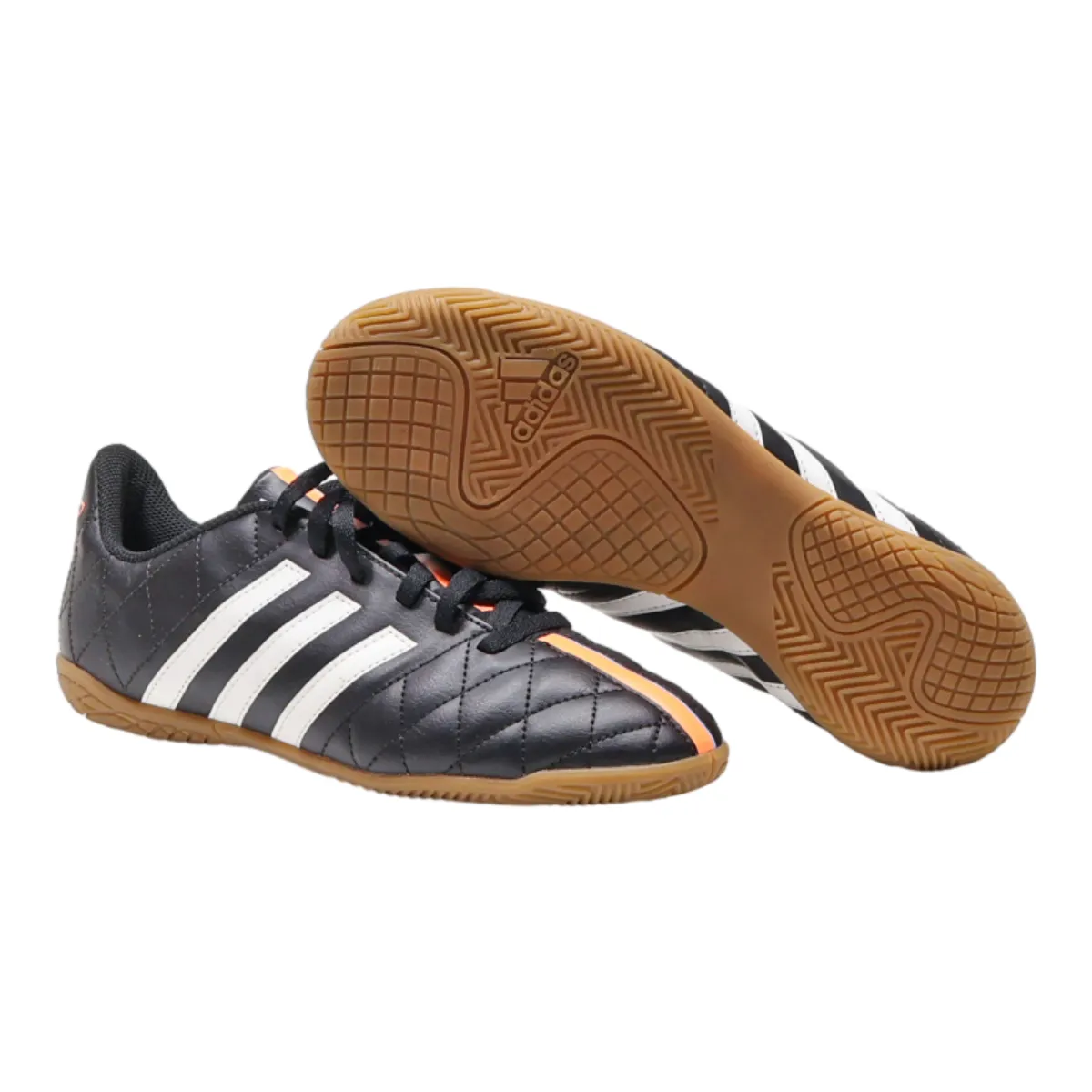 ADIDAS Sneaker Trainers Black Leather Mens UK 5