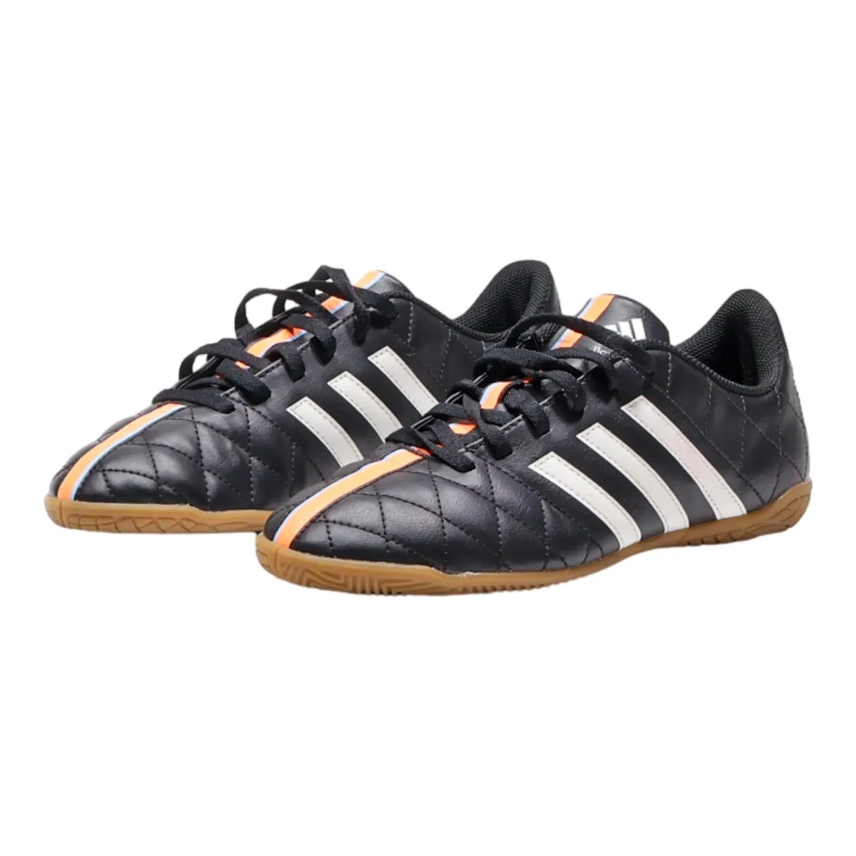 ADIDAS Sneaker Trainers Black Leather Mens UK 5
