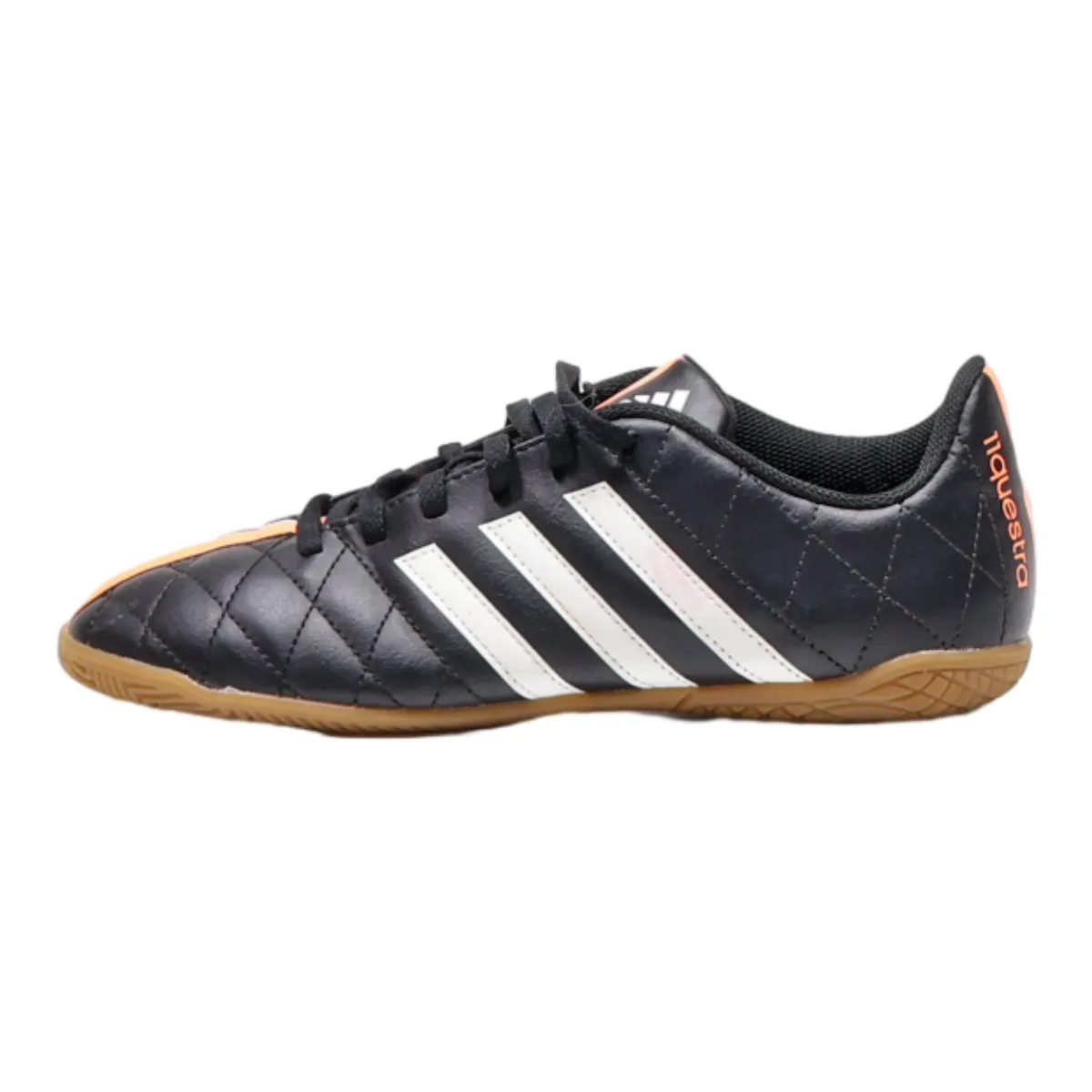 ADIDAS Sneaker Trainers Black Leather Mens UK 5