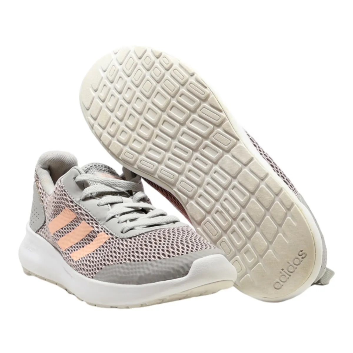 ADIDAS Sneaker Trainers Grey Synthetic Womens UK 7