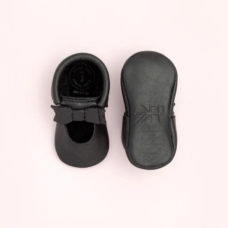 Ballet Flat Bow Moccasin - Ebony