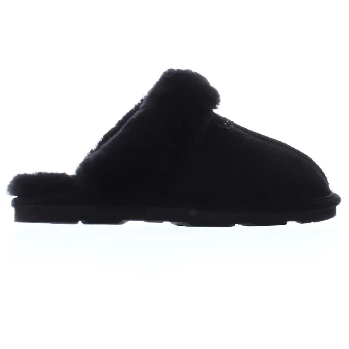Bearpaw Loki II 2 Black Sheepskin Fur Lined Comfortable Walking Winter Slipper