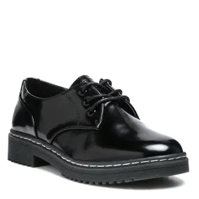 Black Shanks Oxford Patent PU Shoes