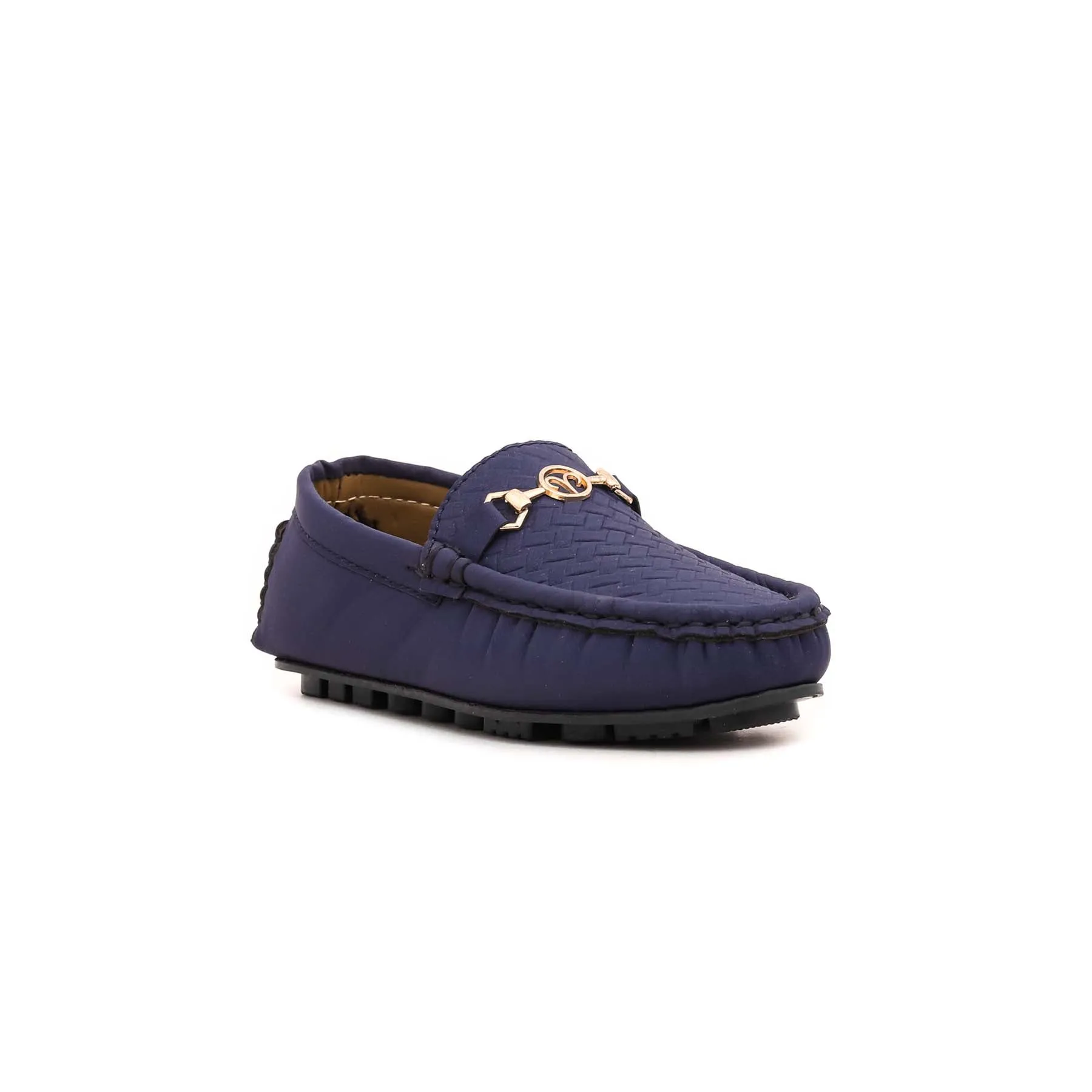 Boys Navy Formal Moccasin KD0762