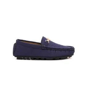 Boys Navy Formal Moccasin KD0762