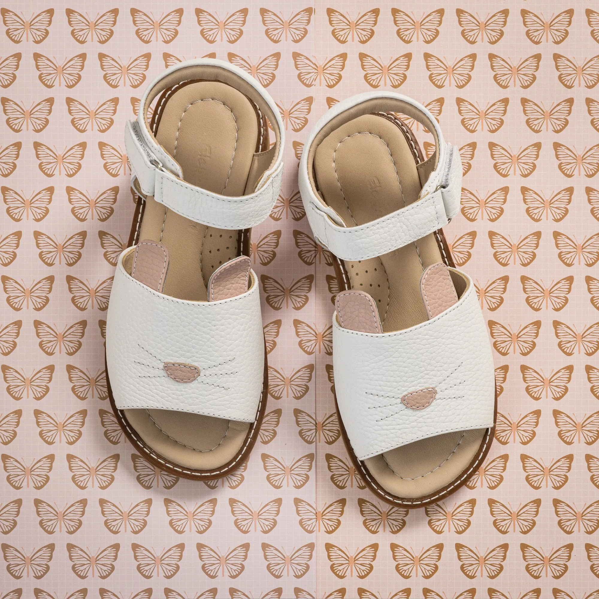 Bunny Sandal Toddler White
