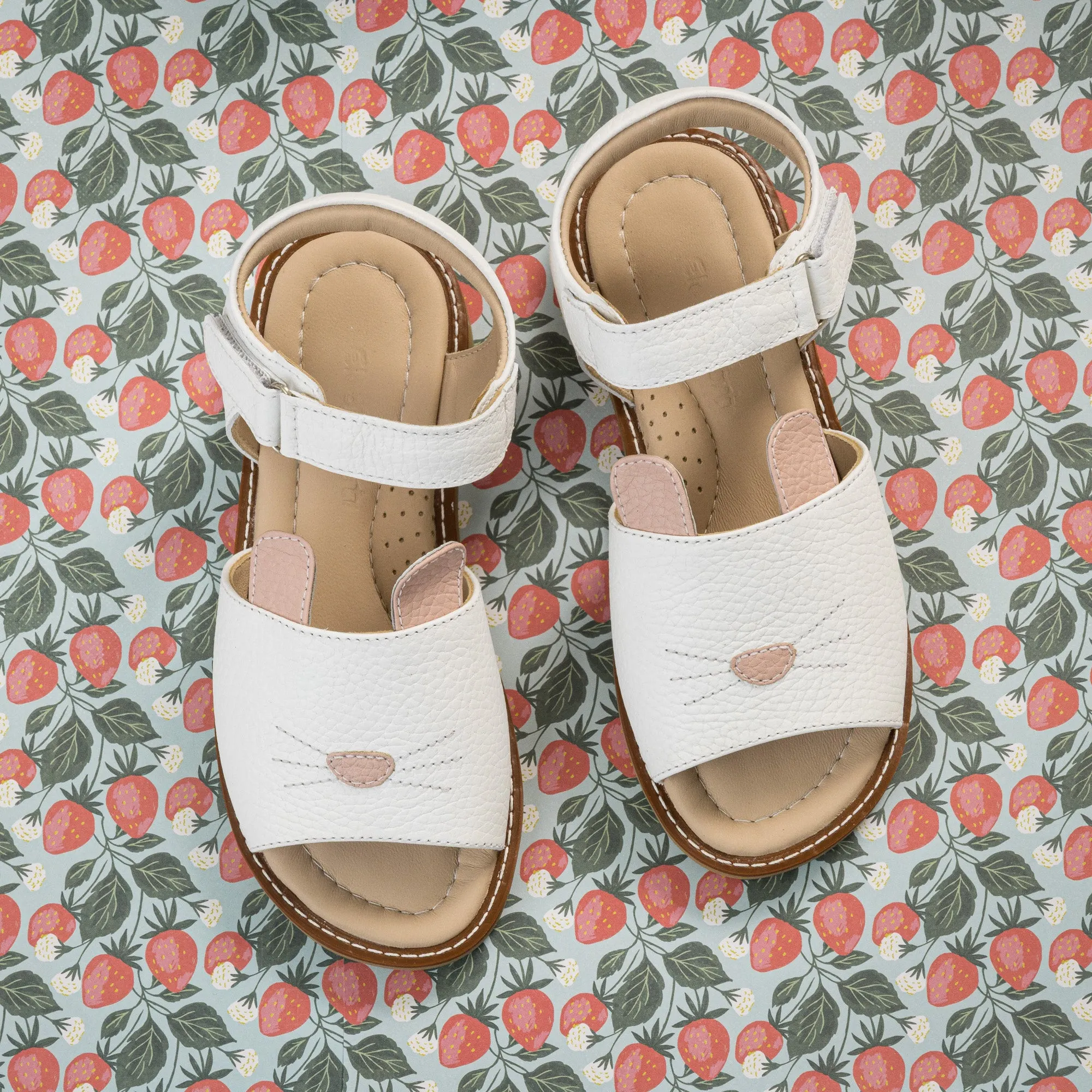 Bunny Sandal Toddler White