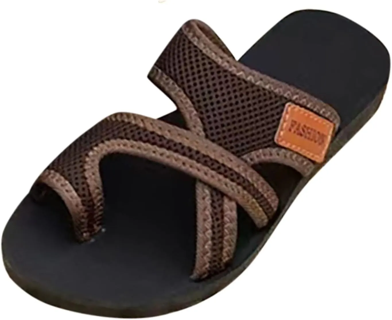 Comfy Orthopedic Sandals for Women Flip Flops Split Toe Stylish Hollow Mesh Slide Sandals with Arch Support Comfortable Beach Sandals
