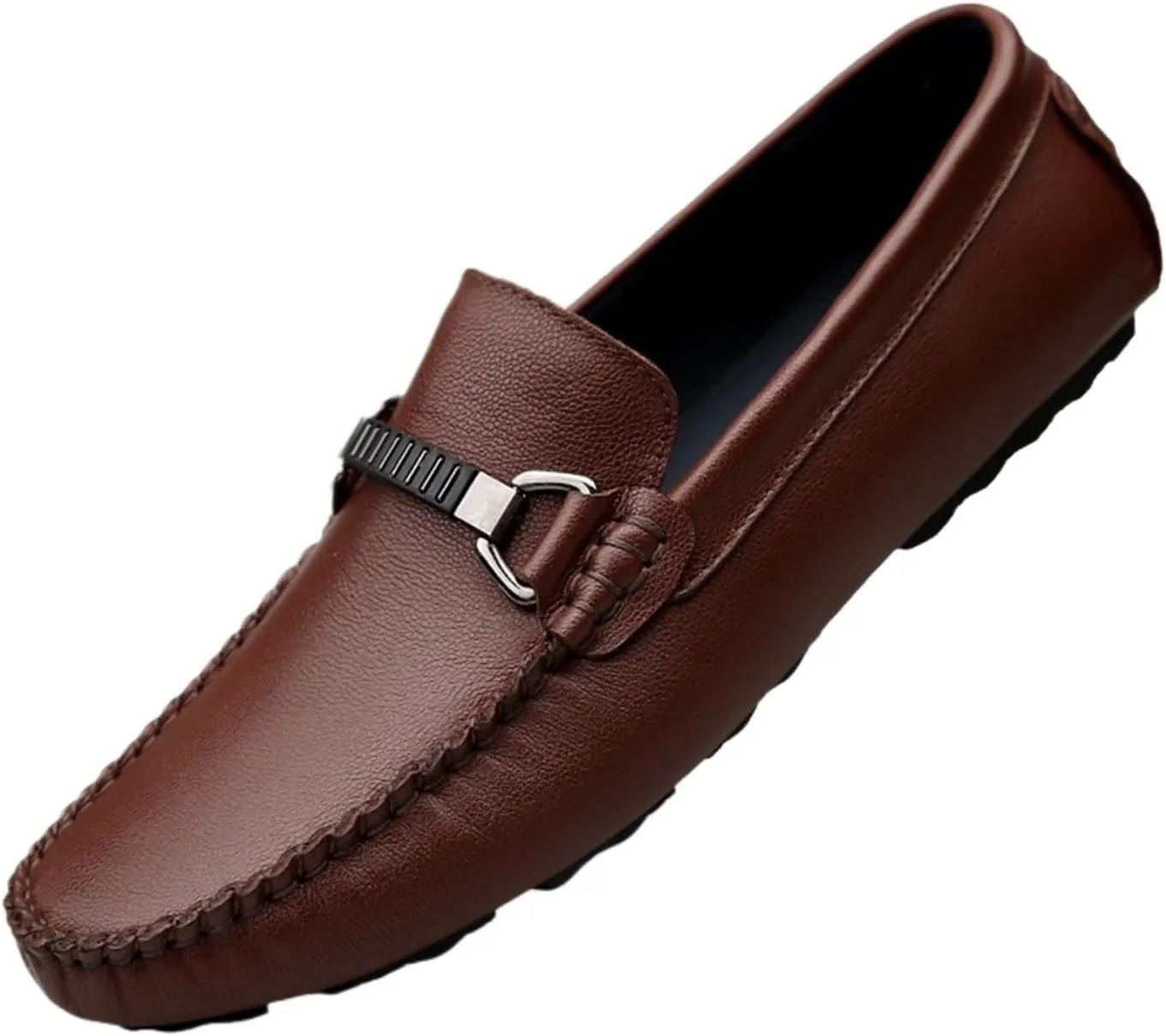 Dress Shoes for Men Genuine Leather Slip-On Men's Loafers Casual Shoes Designer Moccasins for Men Trendy Comfort Footwear