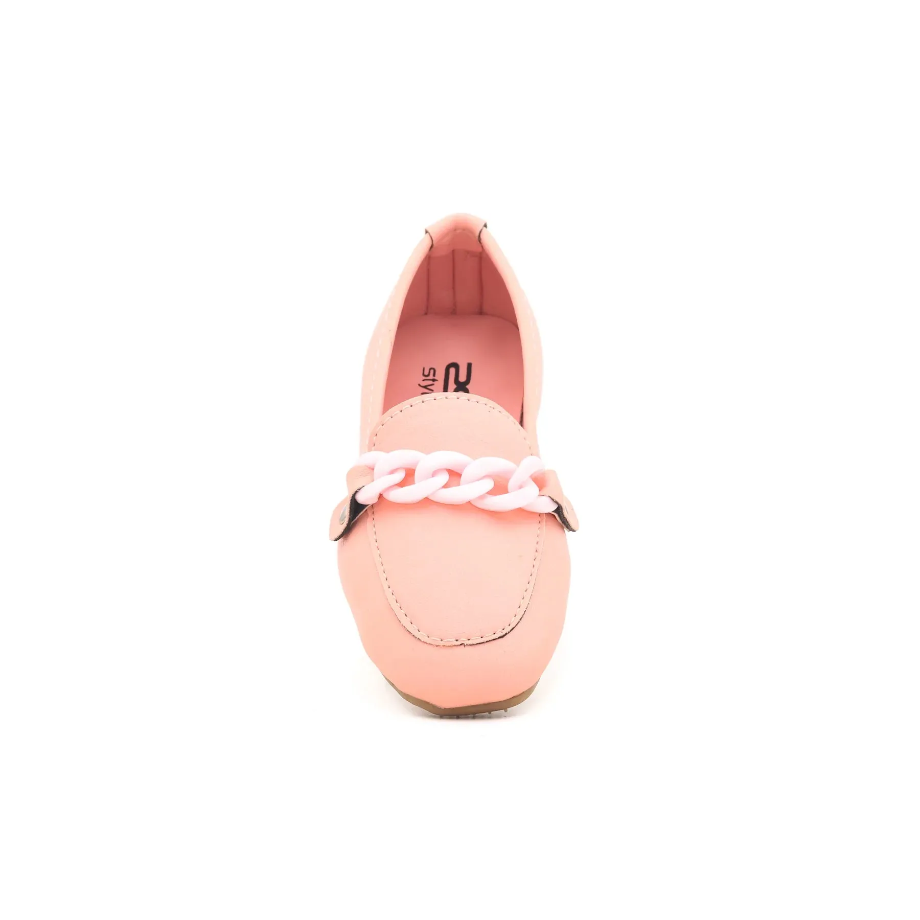 Girls Pink Formal Moccasin KD0292