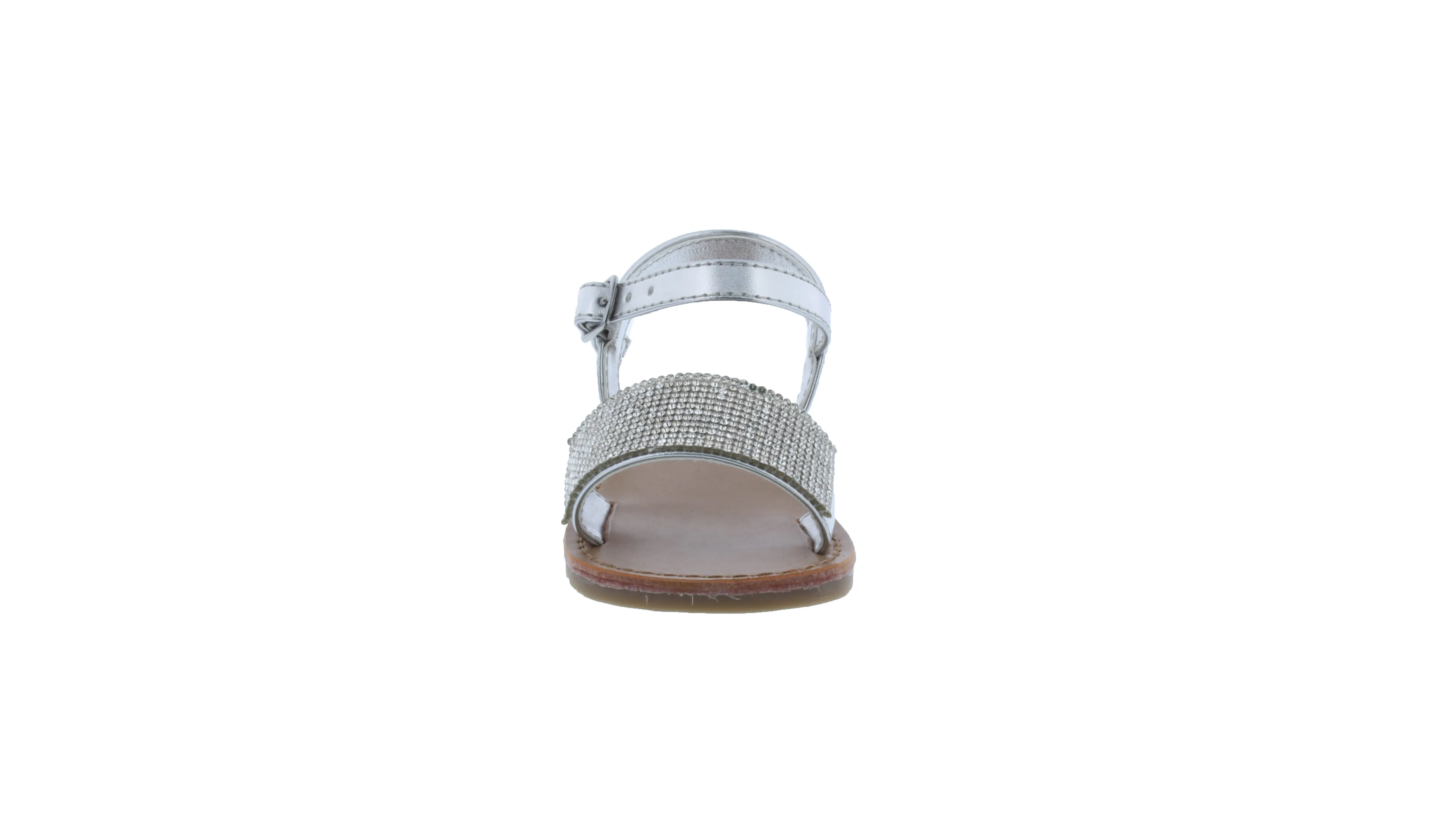 Girls Rhinestone Vamp Sandal