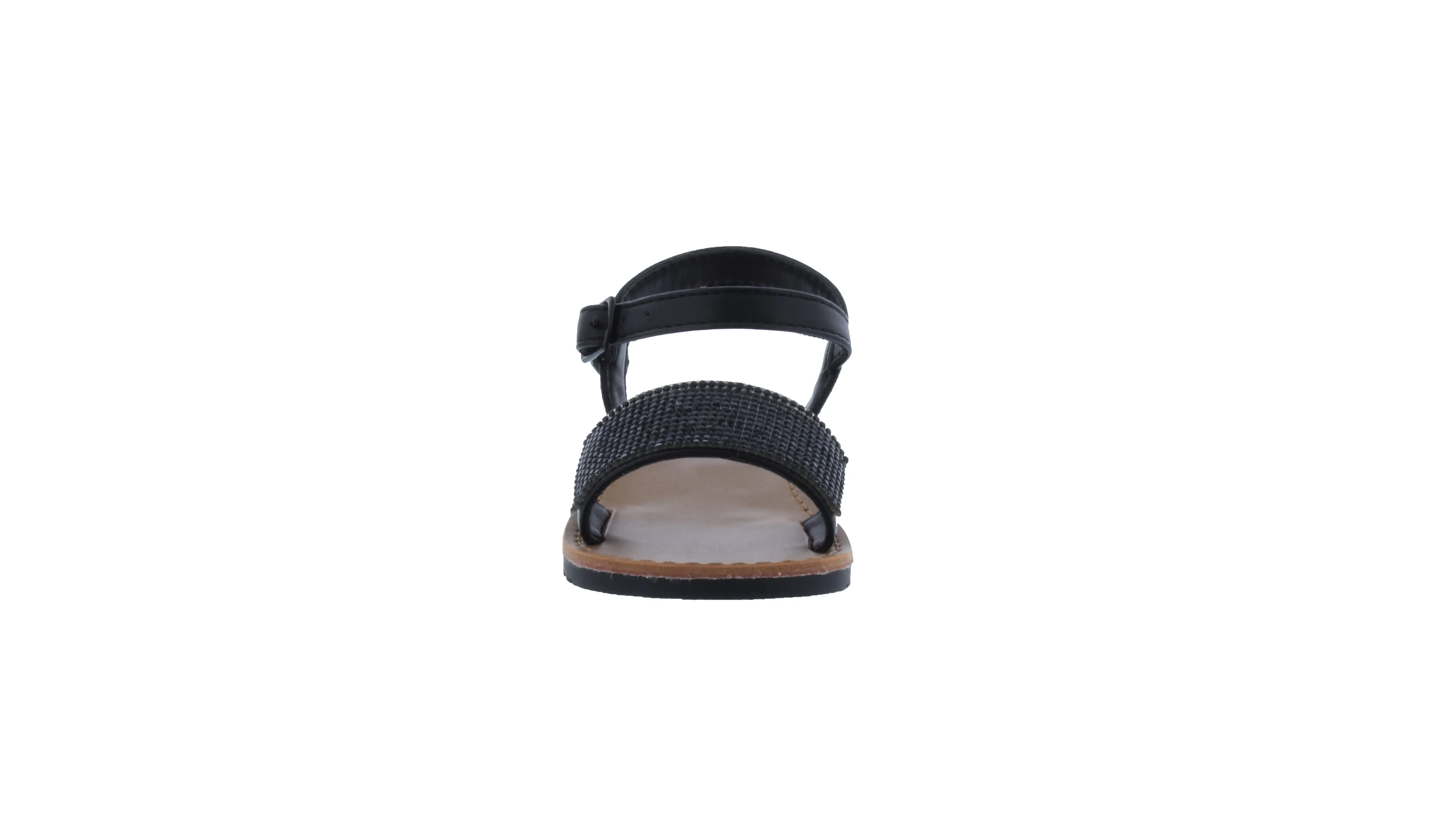 Girls Rhinestone Vamp Sandal