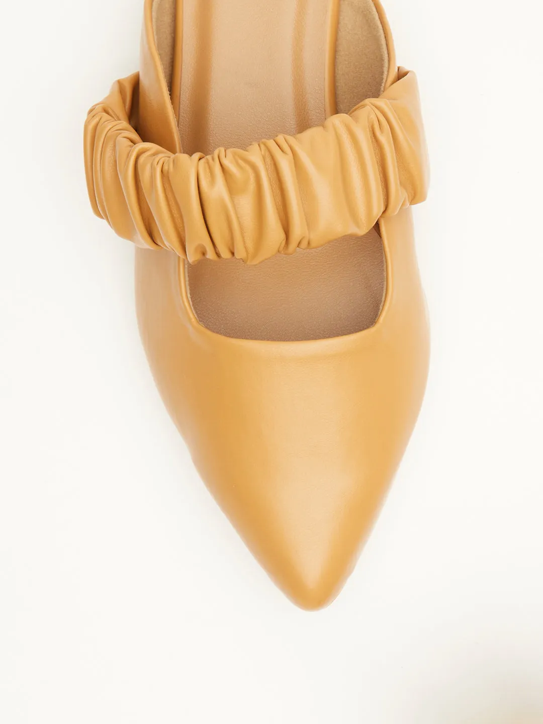 GOSSIP WOMENS DARK BEIGE MULES