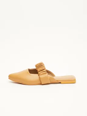 GOSSIP WOMENS DARK BEIGE MULES