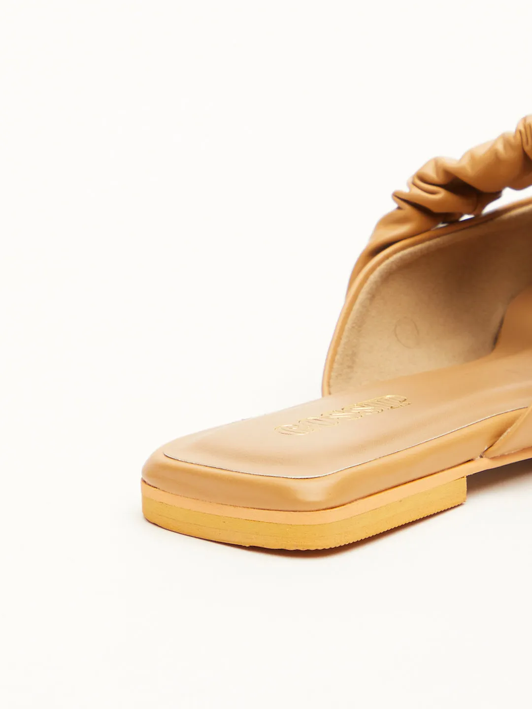 GOSSIP WOMENS DARK BEIGE MULES