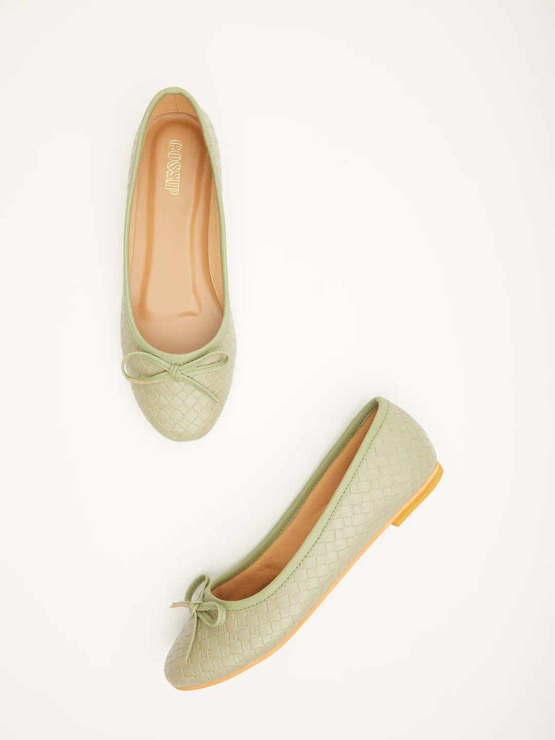 GOSSIP WOMENS GREEN MOCCASINS