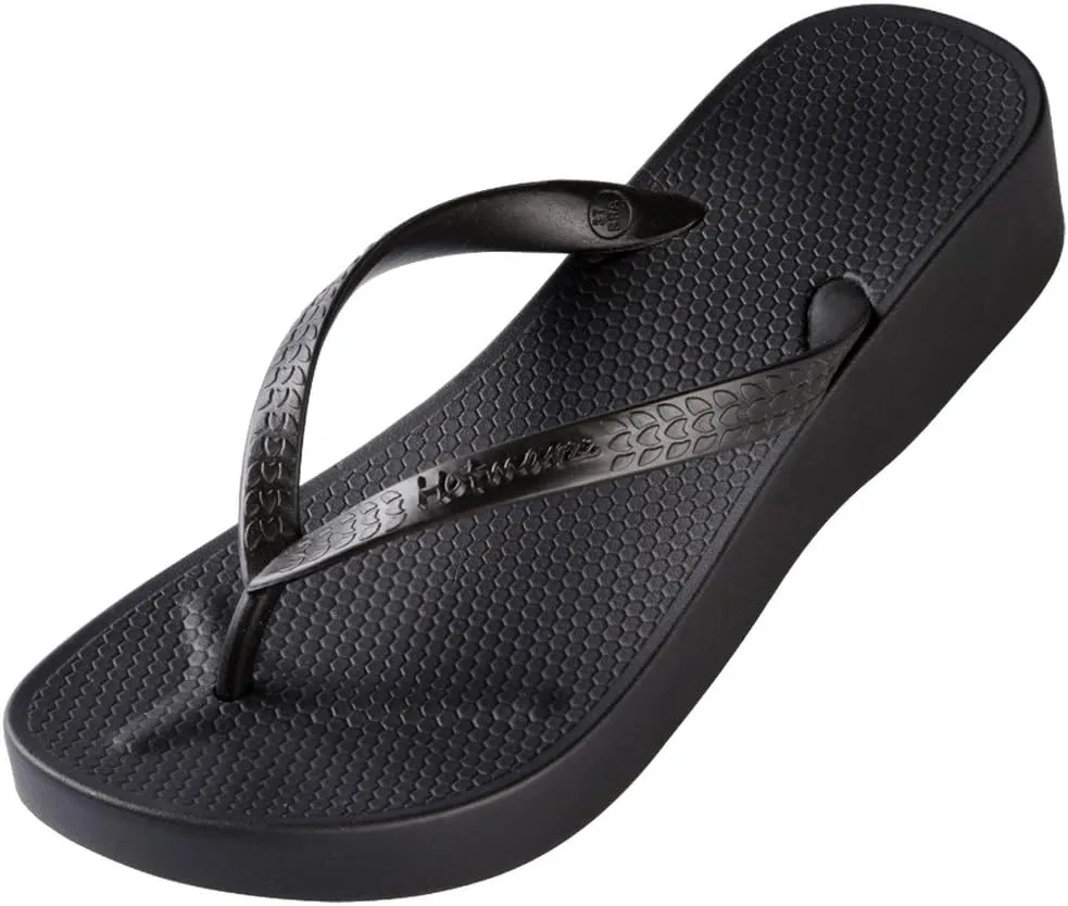Hotmarzz Women's Fashion High Heel Stylish Platform Flip Flops Wedge Sandals Summer Beach Slippers