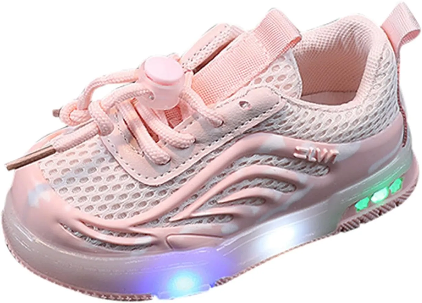 Kids LED Sneakers Light Up Shoes Boys Mesh Breathable Flash Sneakers Girls Adjustable Strap Glowing Luminous Shoes