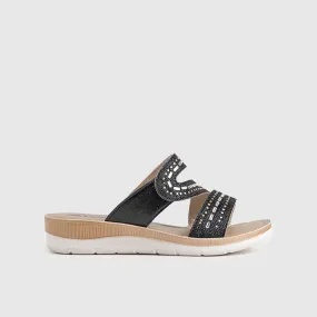 Ladies Comfort Sandals BV025 Black