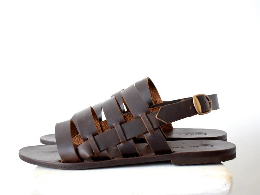 Leather sandals men/ Slide leather sandals/ Slide men sandals/ Men leather sandals/ Men sandals/ 2018 sandals/ Gift for him/ Gift for men