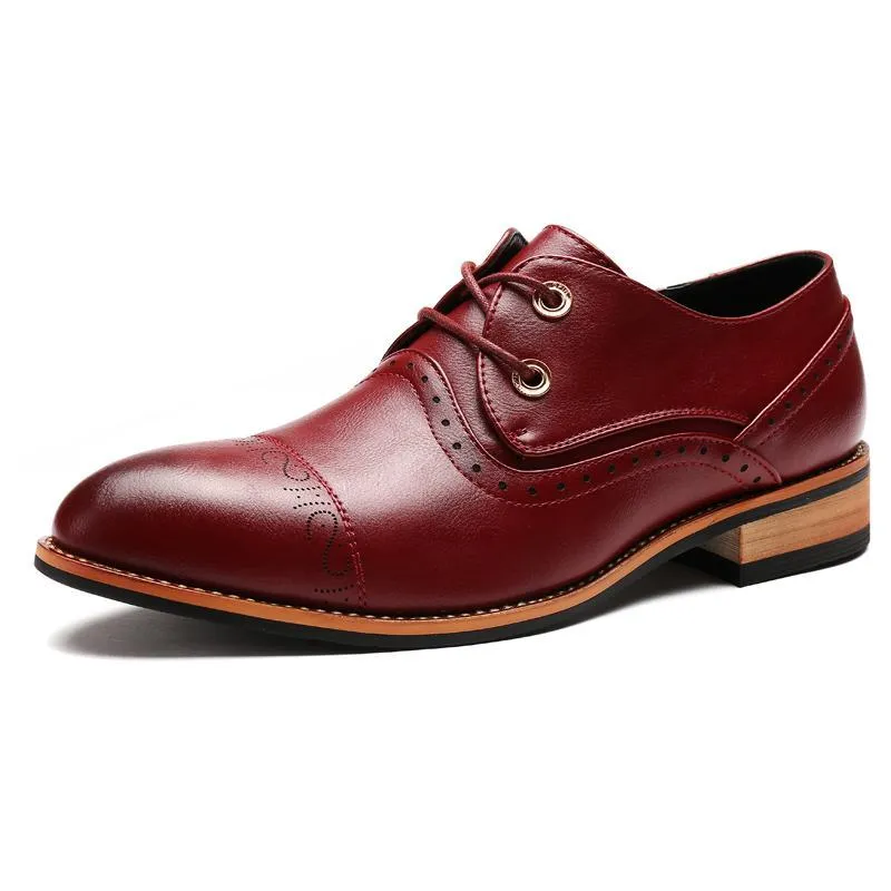 Luxury brand leather formal office classic loafers