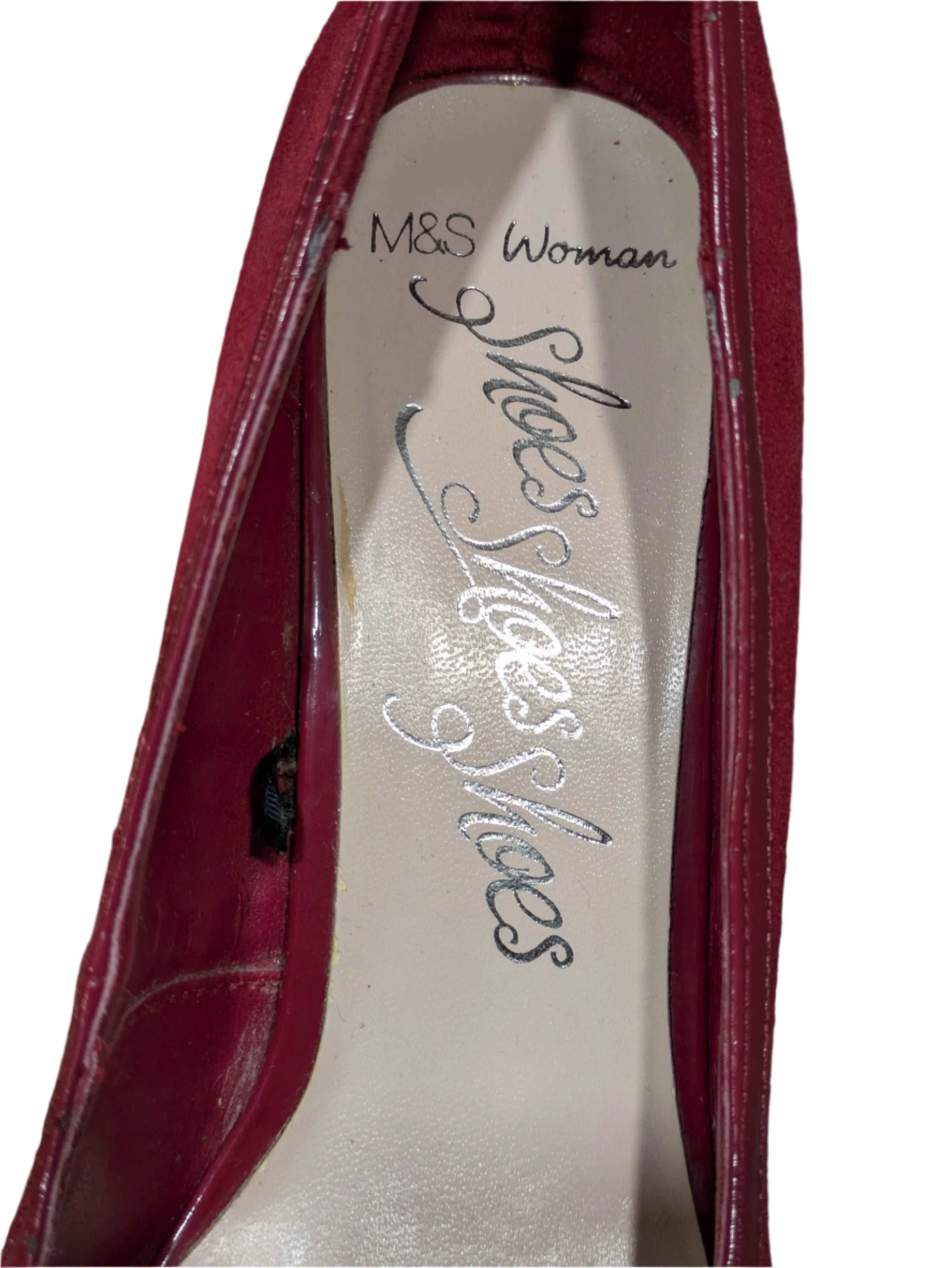 Marks & Spencer Red Hartley Heels Size UK 6 / EU 39 / US 8