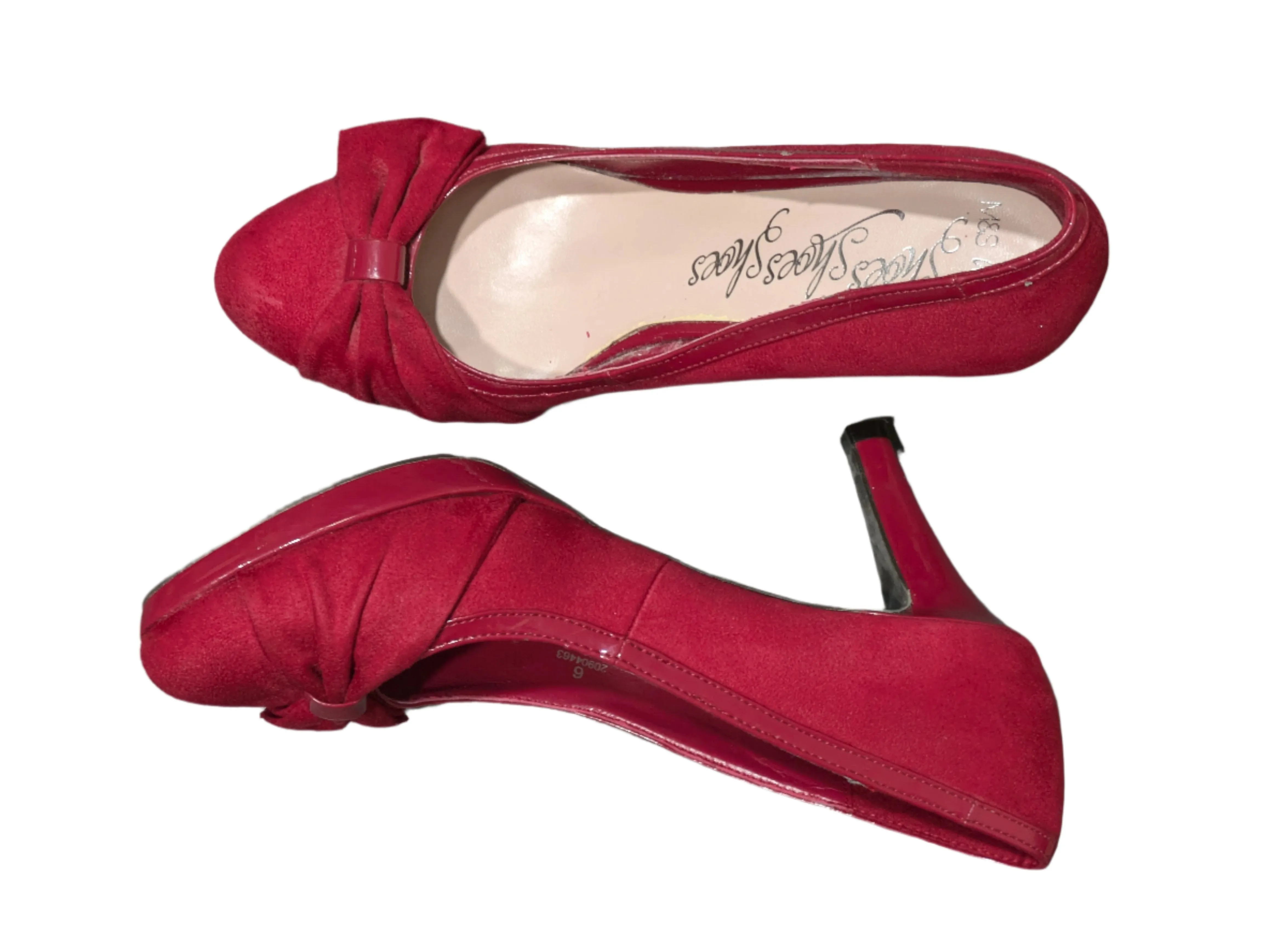 Marks & Spencer Red Hartley Heels Size UK 6 / EU 39 / US 8