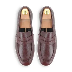 Modern Penny Loafers - Maroon
