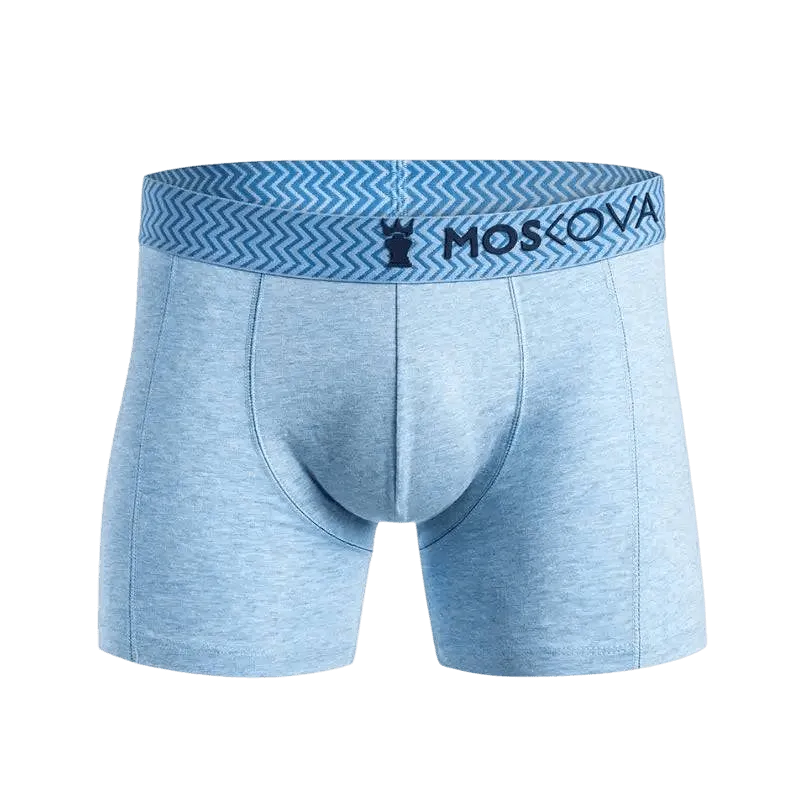 MOSKOVA BOXER M2 COTTON Small-XLarge Chevron Light Blue