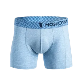 MOSKOVA BOXER M2 COTTON Small-XLarge Chevron Light Blue