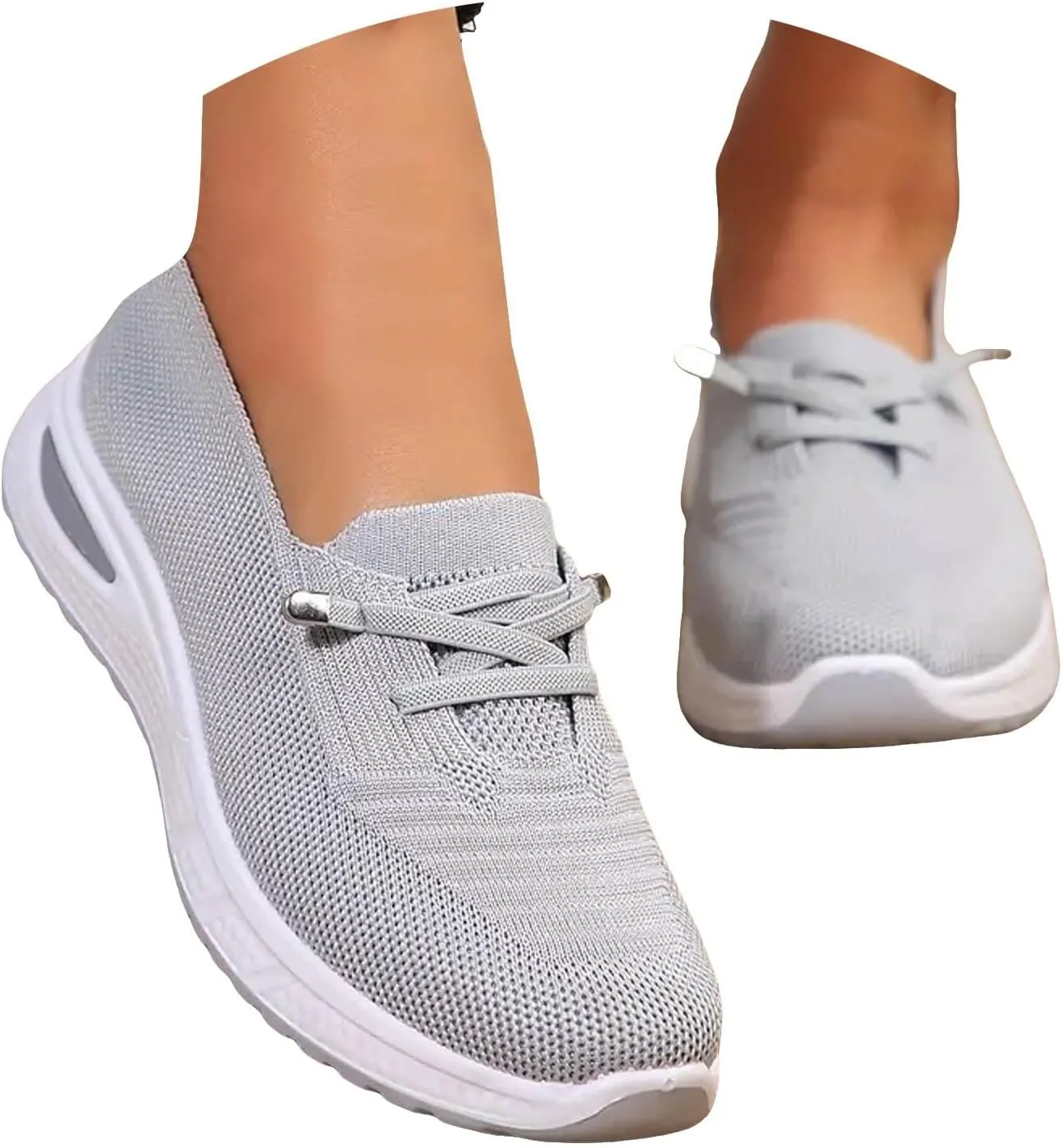 Orthopedic Shoes for Women, Womens Slip On Walking Sneakers Comfortable Mesh Non-Slip Shoes Breathable Tennis Shoes