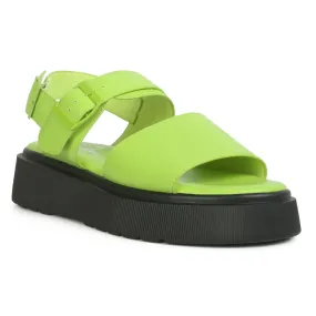 Pin Buckle Platform Sandals
