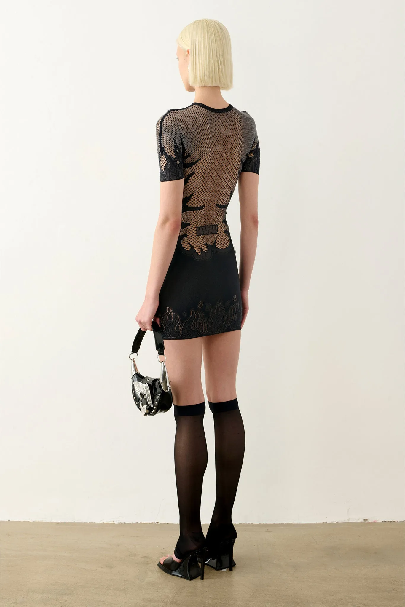 Pin Up Mini Dress Black