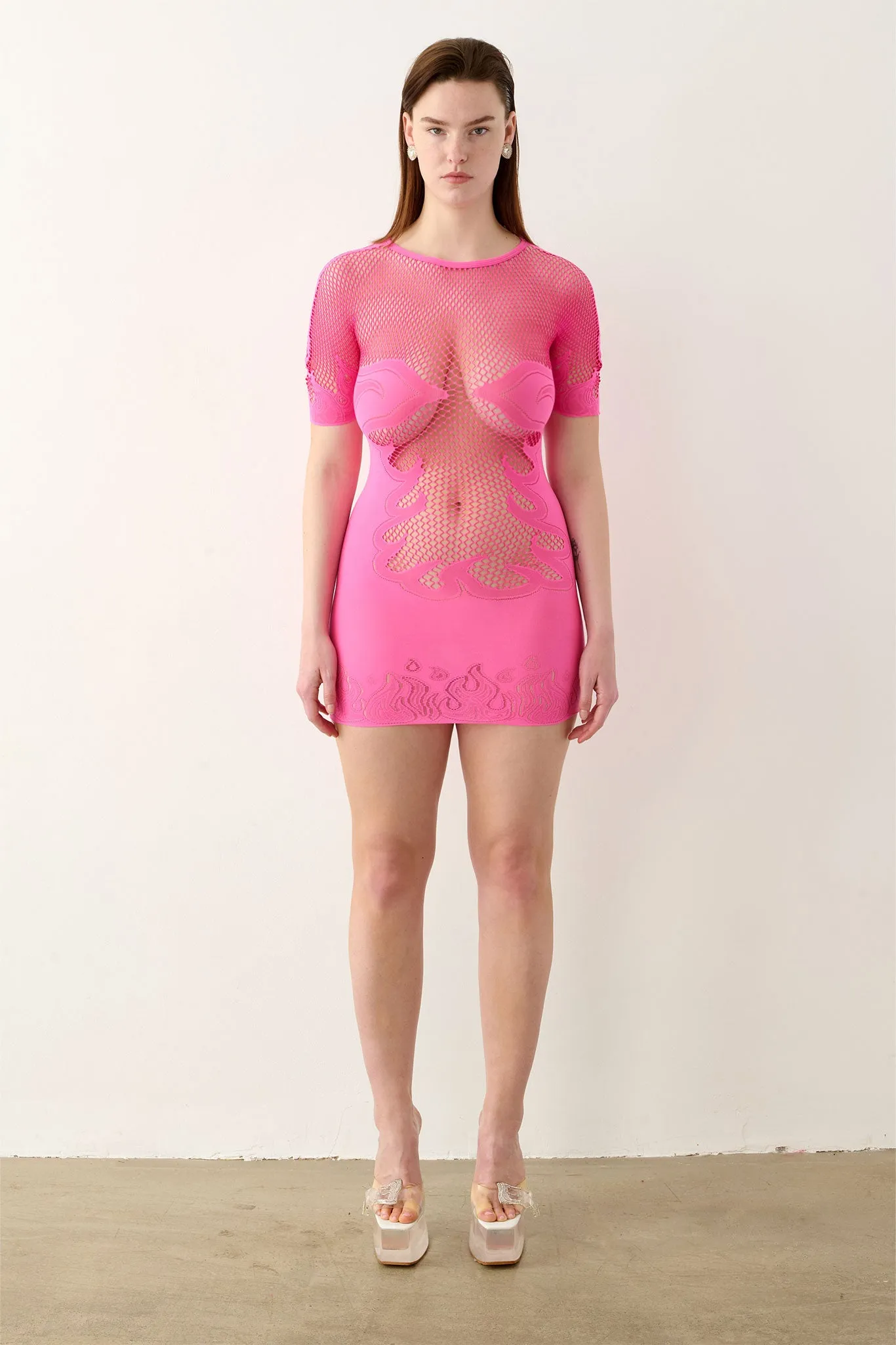 Pin Up Mini Dress Pink