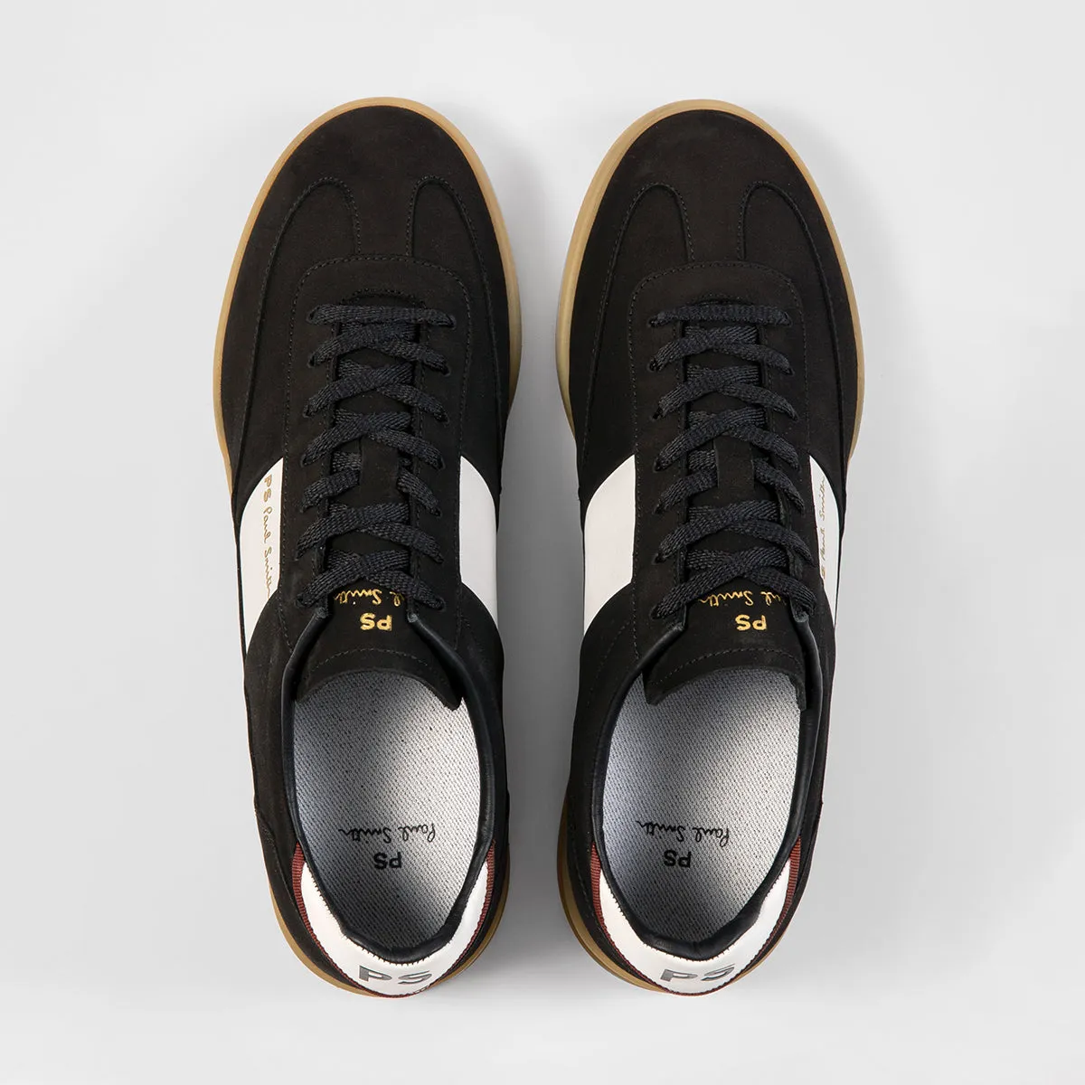 PS Paul Smith - Dover Trainers in Black/Gum Sole