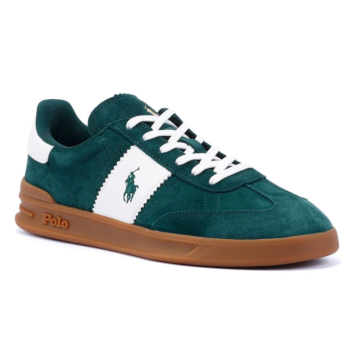Ralph Lauren Heritage Area Suede Men's Green/White Trainers
