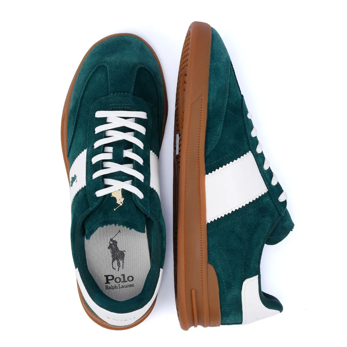 Ralph Lauren Heritage Area Suede Men's Green/White Trainers
