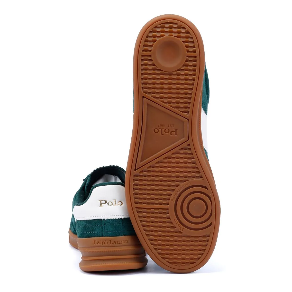 Ralph Lauren Heritage Area Suede Men's Green/White Trainers