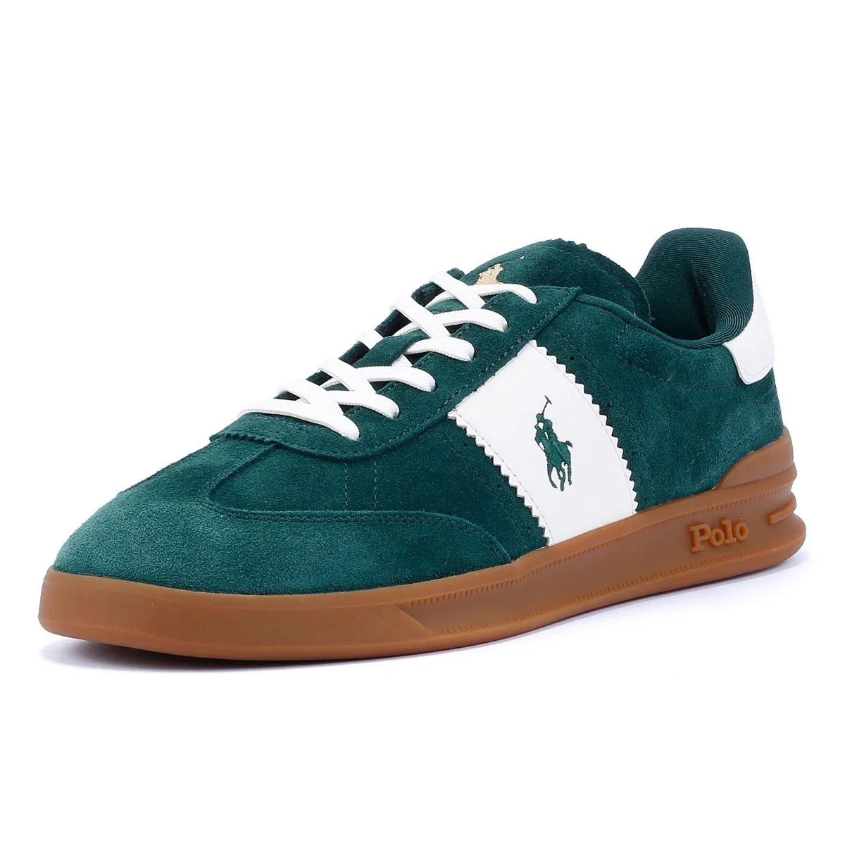 Ralph Lauren Heritage Area Suede Men's Green/White Trainers