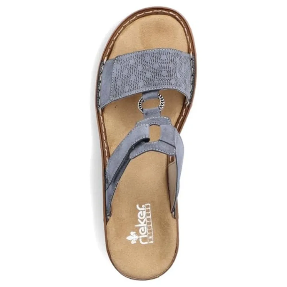Rieker Regina 85 Atlantic Leather Sandal (Women's)