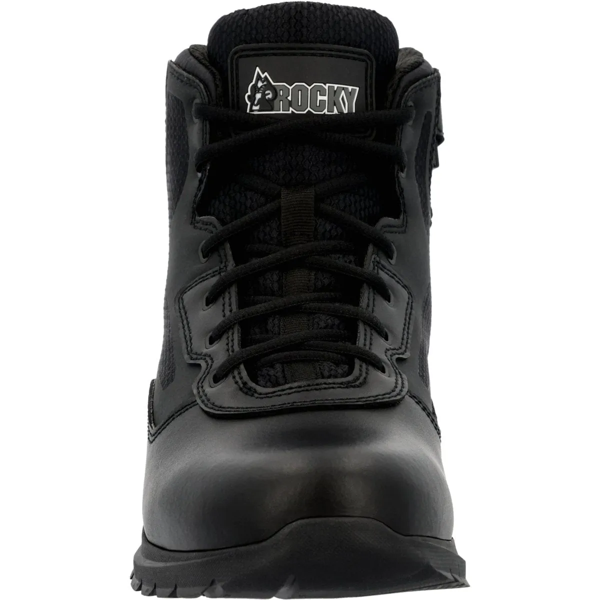 Rocky Cadet 6" Men's Side Zip Public Service Boots Rkd0104 In Black