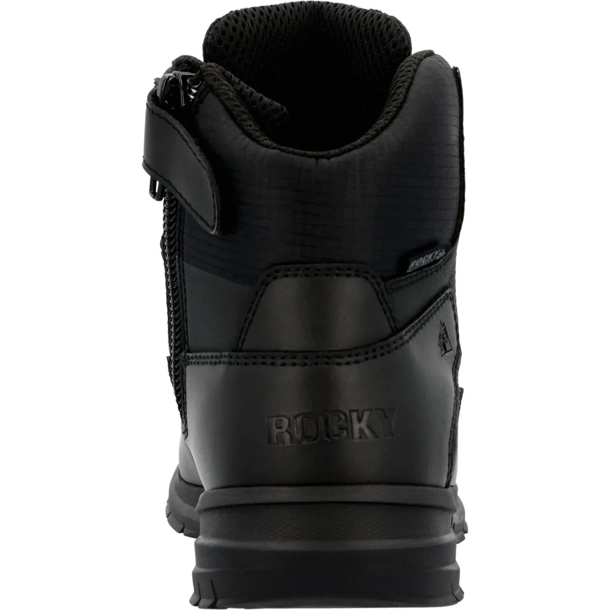 Rocky Cadet 6" Men's Side Zip Public Service Boots Rkd0104 In Black