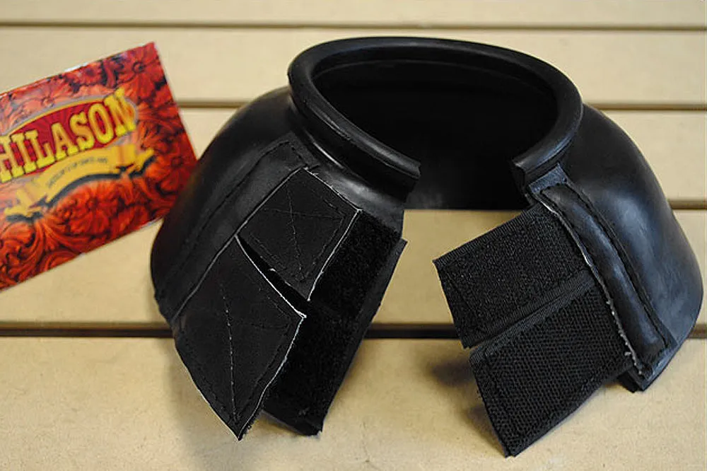 Small Hilason Western Horse Tack Rubber Bell Boots Black