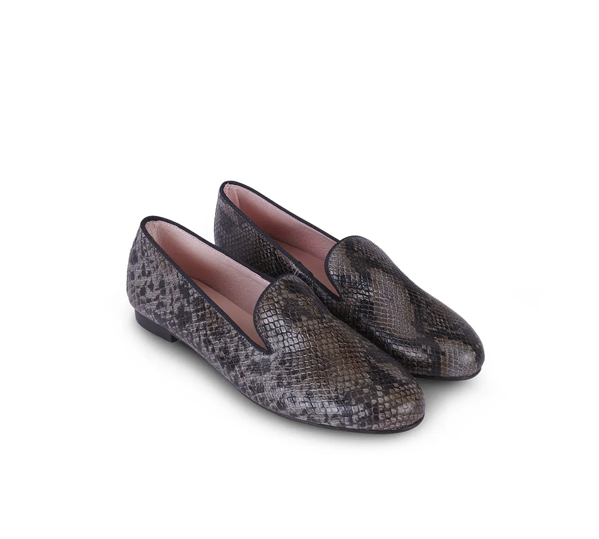 Taupe Snake Loafer