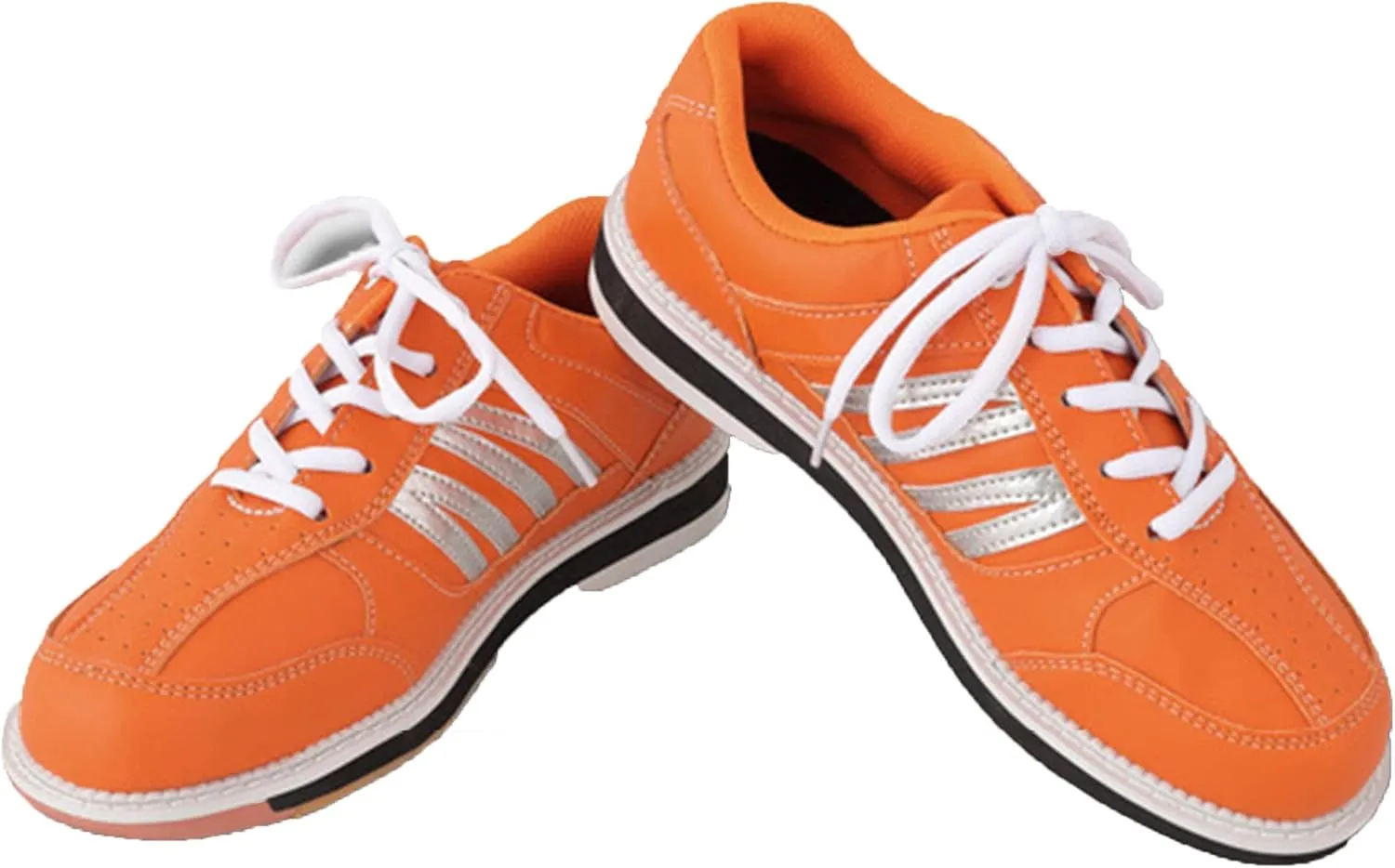 VEACAM Mens Bowling Shoes, Lace Up Bowls Sports Shoes Casual Fitness Trainers Breathable Bowling Sneakers