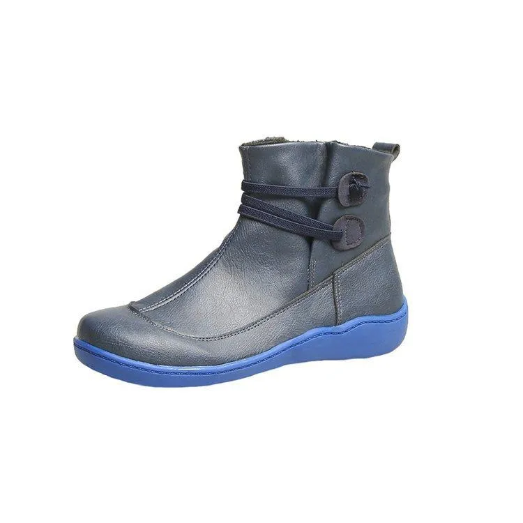 Women fashion elastic strap slip on short ankle boots