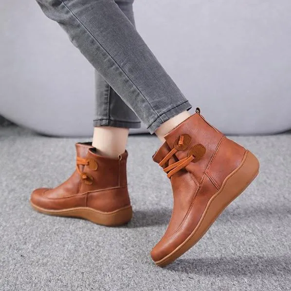 Women fashion elastic strap slip on short ankle boots