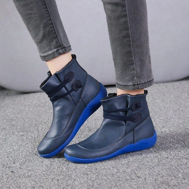 Women fashion elastic strap slip on short ankle boots